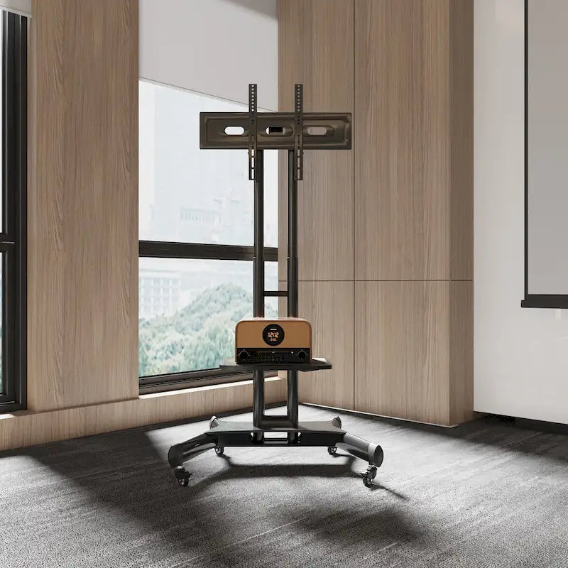 Support TV pivotant universel pour téléviseurs de 32 à 80 pouces, support TV de table réglable en hauteur avec inclinaison, VESA max 600x400mm
