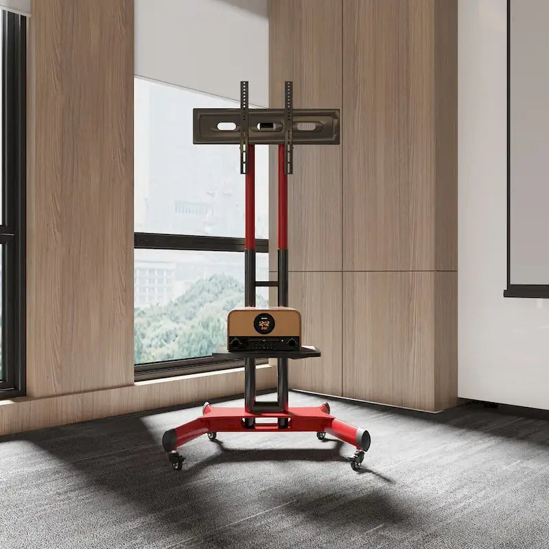 Support TV pivotant universel pour téléviseurs de 32 à 80 pouces, support TV de table réglable en hauteur avec inclinaison, VESA max 600x400mm