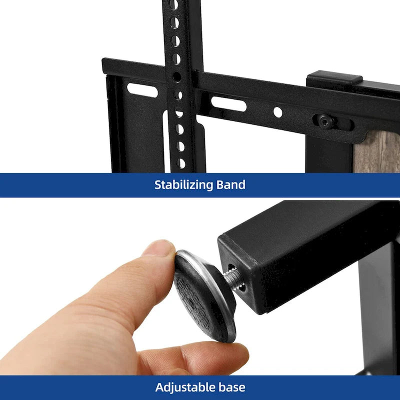 Moasis LED Light TV Stand with Mount, Power Outlet amd USB Port for TVs up to 70