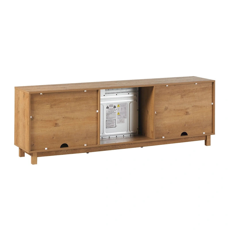 Meuble TV 70 pouces Middlebrook avec foyer électrique