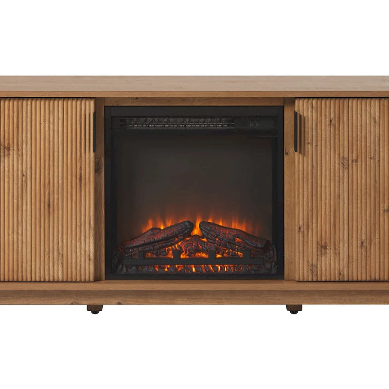 Meuble TV 70 pouces Middlebrook avec foyer électrique