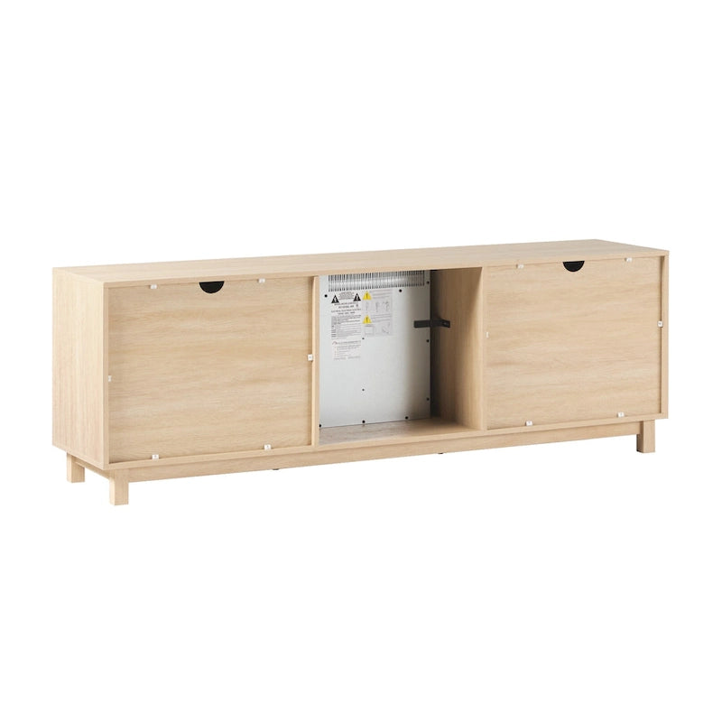 Meuble TV 70 pouces Middlebrook avec foyer électrique