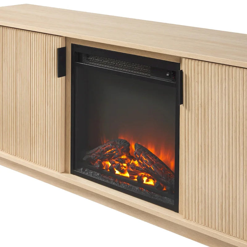 Meuble TV 70 pouces Middlebrook avec foyer électrique