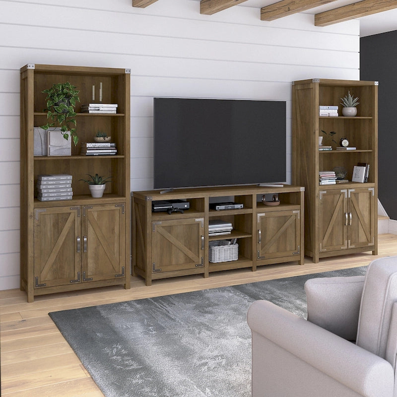 Meuble télé Cottage Grove de Bush Furniture pour téléviseur de 70 po avec bibliothèques