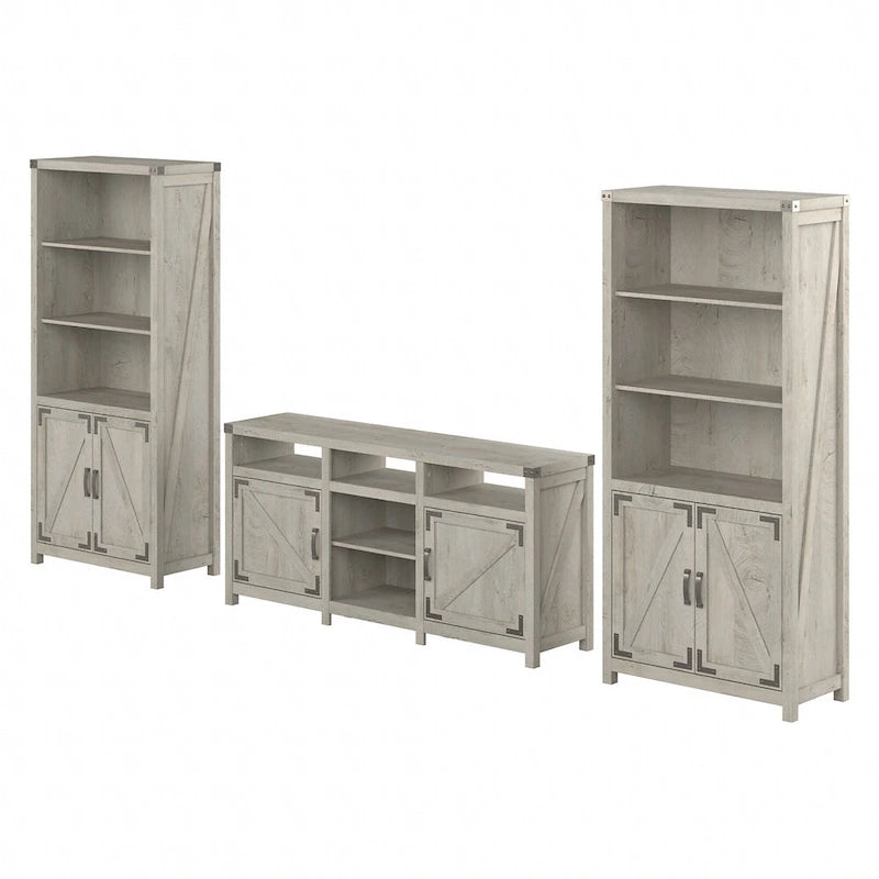 Meuble télé Cottage Grove de Bush Furniture pour téléviseur de 70 po avec bibliothèques