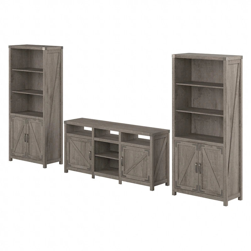 Meuble télé Cottage Grove de Bush Furniture pour téléviseur de 70 po avec bibliothèques