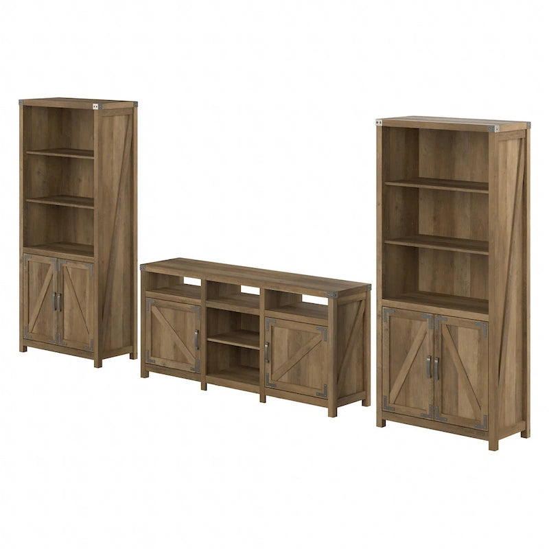 Meuble télé Cottage Grove de Bush Furniture pour téléviseur de 70 po avec bibliothèques