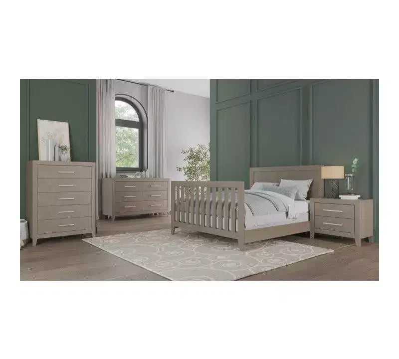 Child Craft Kieran Crib, Double Dresser and Chest Nursery Set, 3-Piece, Includes 4-in-1 Convertible Crib, Dresser and Chest