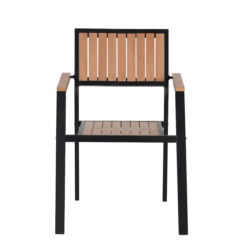 7-Piece Outdoor Extendable Dining Set with Extendable Table and 6 Armrest Chair