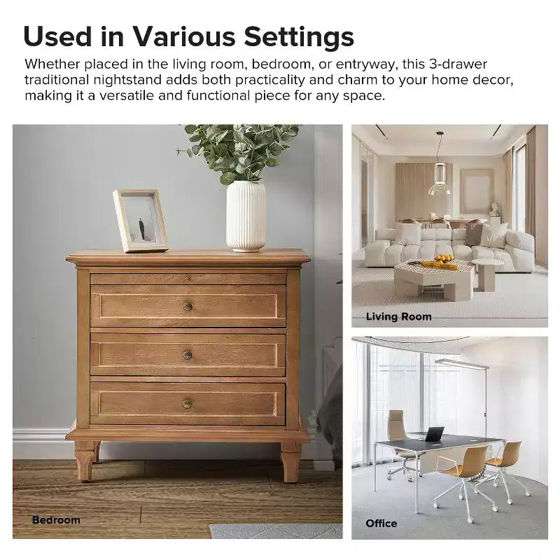 Giorgio 3 - Drawer end table with Built-In Outlets Set of 2|HULALA HOME