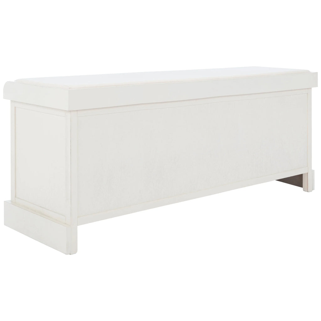 Banc de rangement SAFAVIEH Fiorello 3 tiroirs avec coussin - 47,3 L x 15 P x 19 H - 47Lx15Px19H