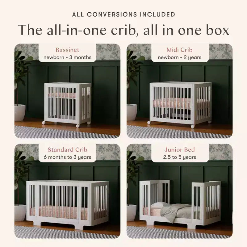 Babyletto Yuzu 8-in-1 Convertible Crib with All-Stages Conversion Kits