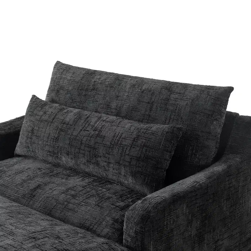 Fauteuil convertible très profond en chenille Polibi