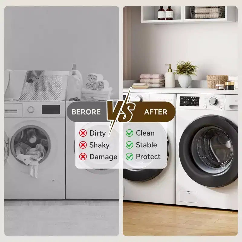 Washer Dryer Countertop, Laundry Topper with Raised Edge & Non-Slip Pad for Hamper Counter Storage & Laundry Room Organization