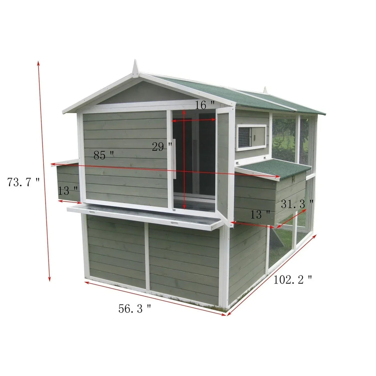 Zylina Big Green Chicken Coop
