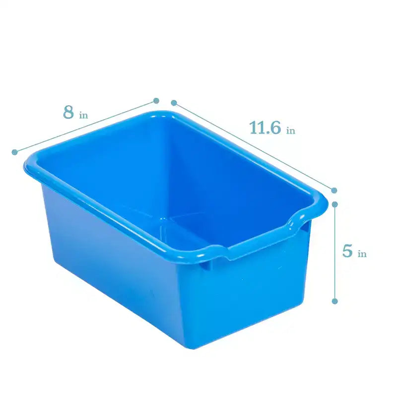 Cubby Mobile Tray Cabinet and 15 Scoop Front Bins, 3x4, Kids Furniture