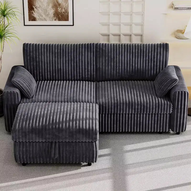 Dyonery Modular Corduroy Sectional Sofa with Washable Covers