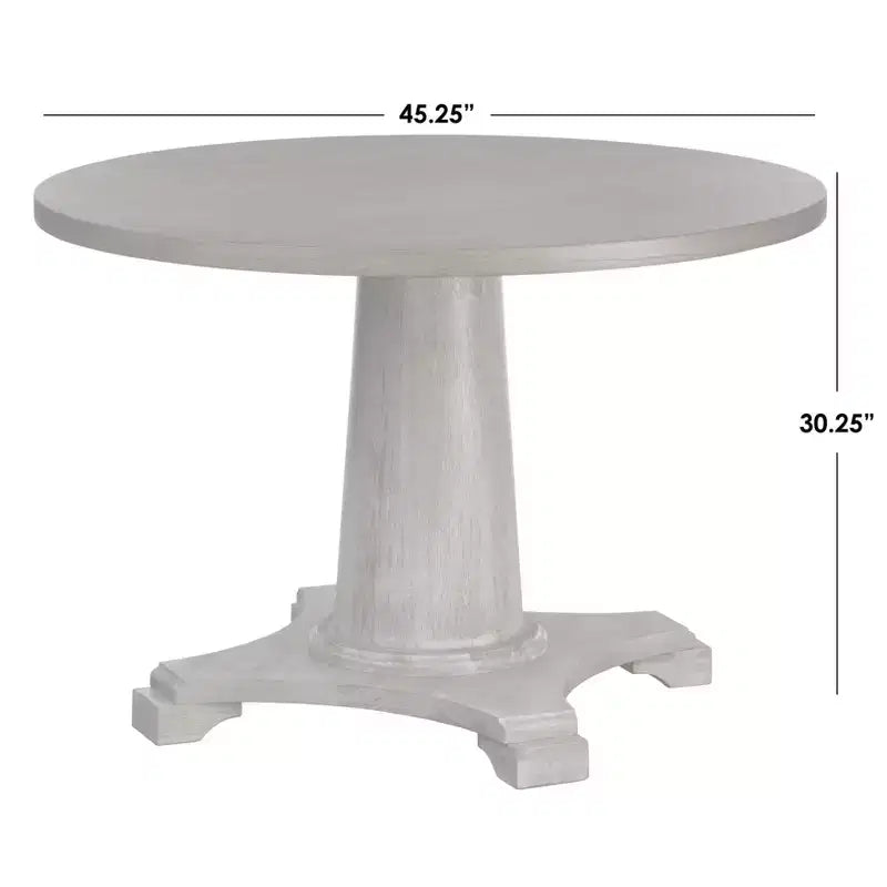 Lifestorey 4pc Kerrington Channel Back Banquette Dining Set Walnut/Cream: Linen-Look Fabric, Pedestal Table