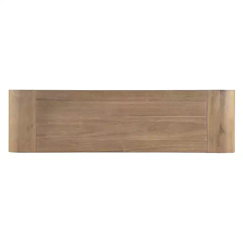 Whisen Rustic Console Table Entryway Table Side Table with Fluted Drawer Front