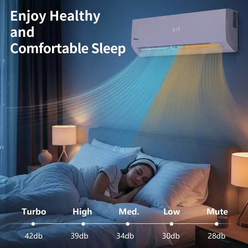 Karl Home 3-Zone 28000 BTU 20 SEER2 Mini Split Air Conditioner with Heat Pump (9K+9K+18K)