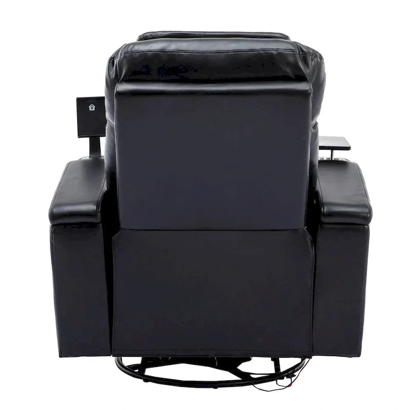 Fauteuil inclinable motorisé de cinéma maison multifonctionnel pivotant à 270°