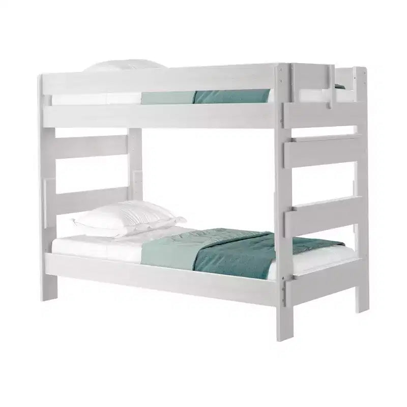 Plank+Beam Solid Wood Farmhouse Twin over Twin Bunk Bed for Adult