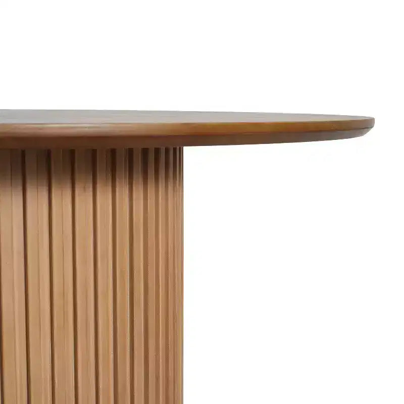 Christopher Knight Home Shankar Modern 5 Piece Round Dining Table Set with Rubberwood Upholstered Chairs