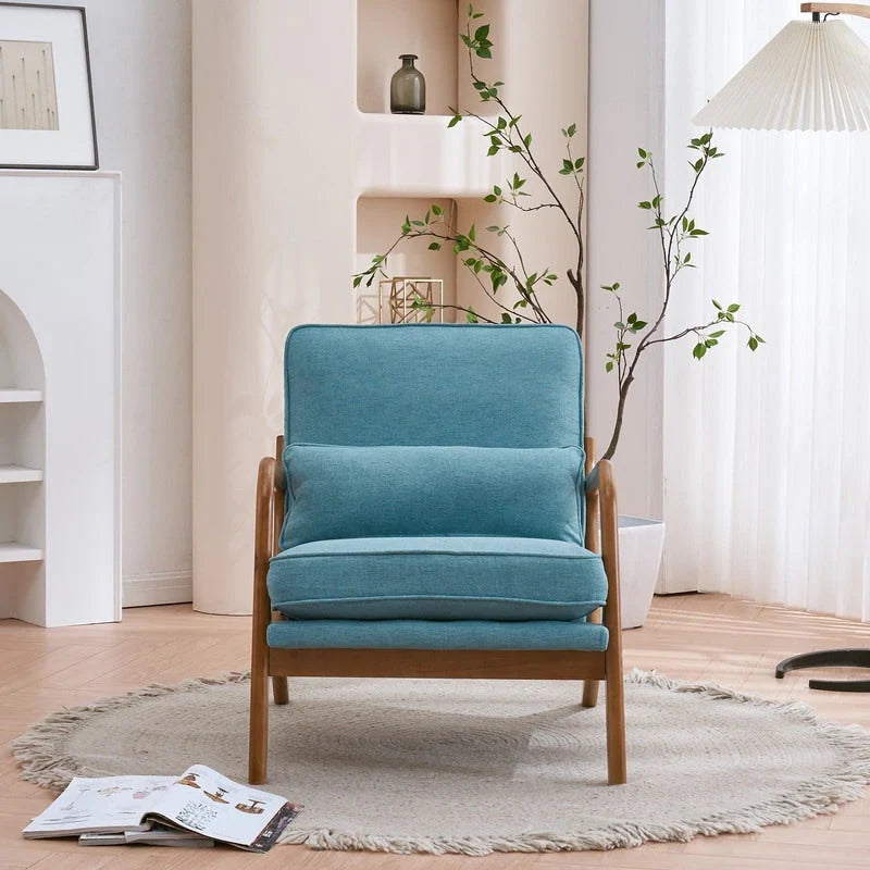 Fauteuil d'appoint rembourré Mid-Century Modern