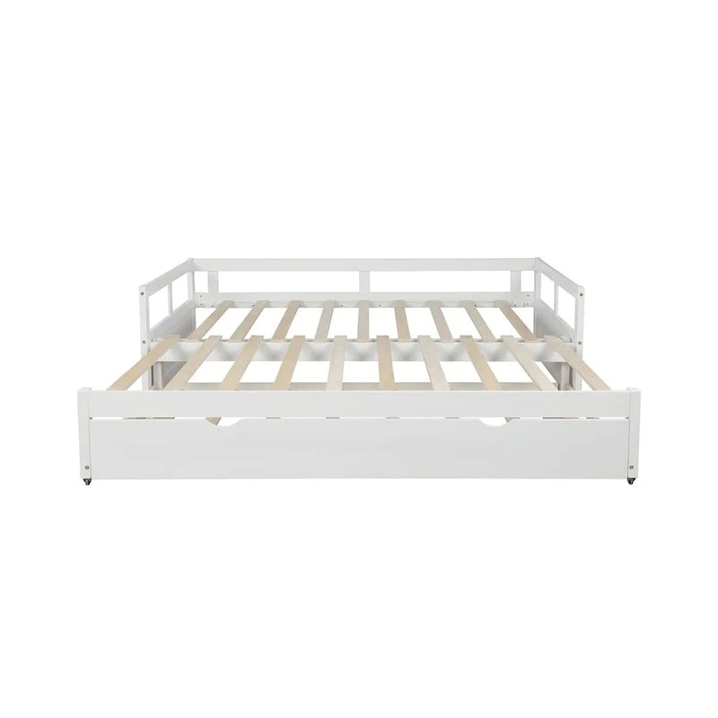 Extending Daybed with Trundle, Wooden Daybed with Trundle