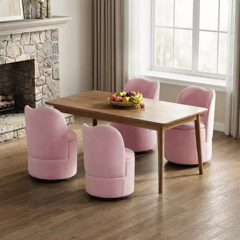 Swivel Vanity Chair with Storage, Upholstered Round Makeup Stool with Back, Soft Padded Barrel Accent Armchair for Bedroom & Living Room