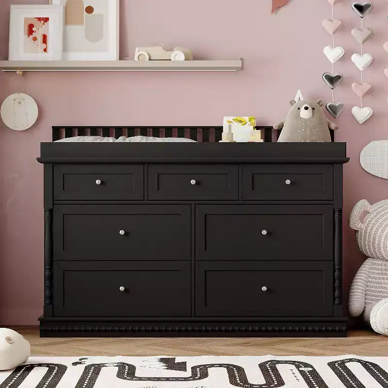 Famapy Versatile Baby Changing Table Dresser: Convertible Design, Spacious Drawers  Grow with Your Little One