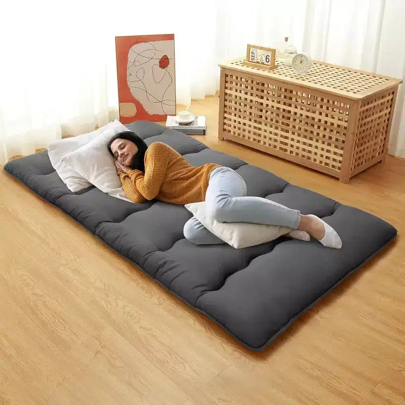 Japanese Futon Mattress, Foldable Floor Sleeping Pad, Tatami Mat for Home, Camping Mattress
