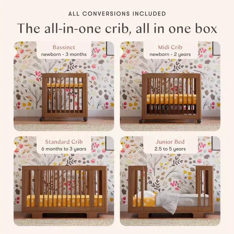 Babyletto Yuzu 8-in-1 Convertible Crib with All-Stages Conversion Kits