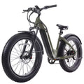 GOTRAX Adult Fat Tire 26 Step Through Electric Hybrid Bike - Green