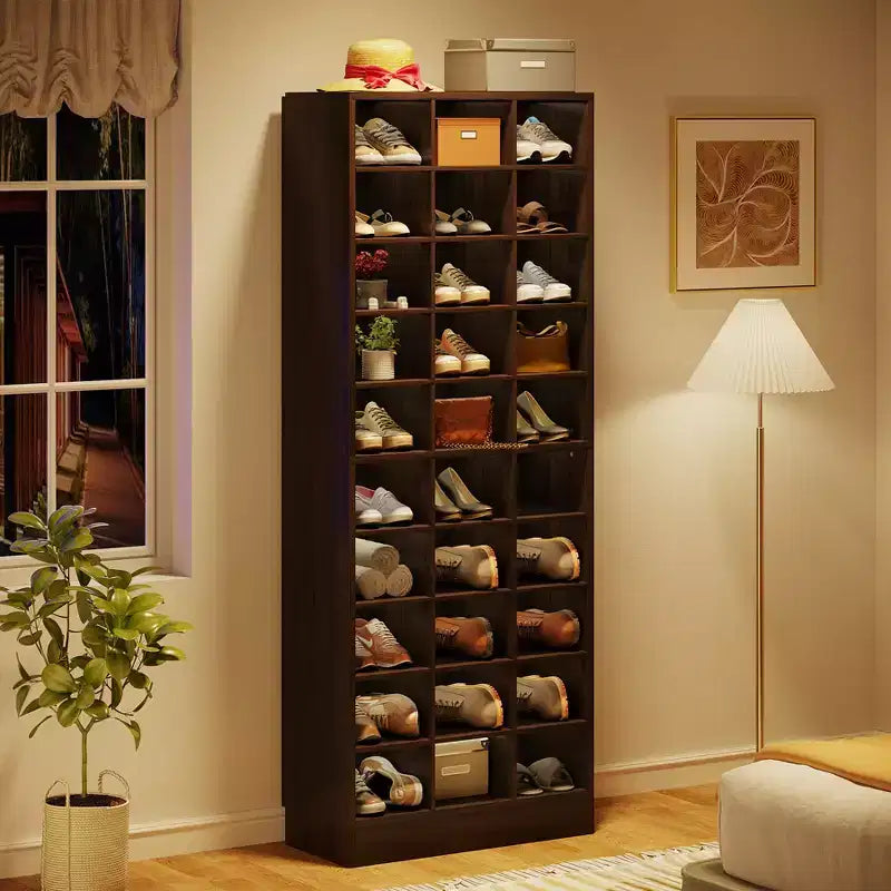 Tribesigns 10-Tier Shoe Storage Cabinet with 30 Cubbies