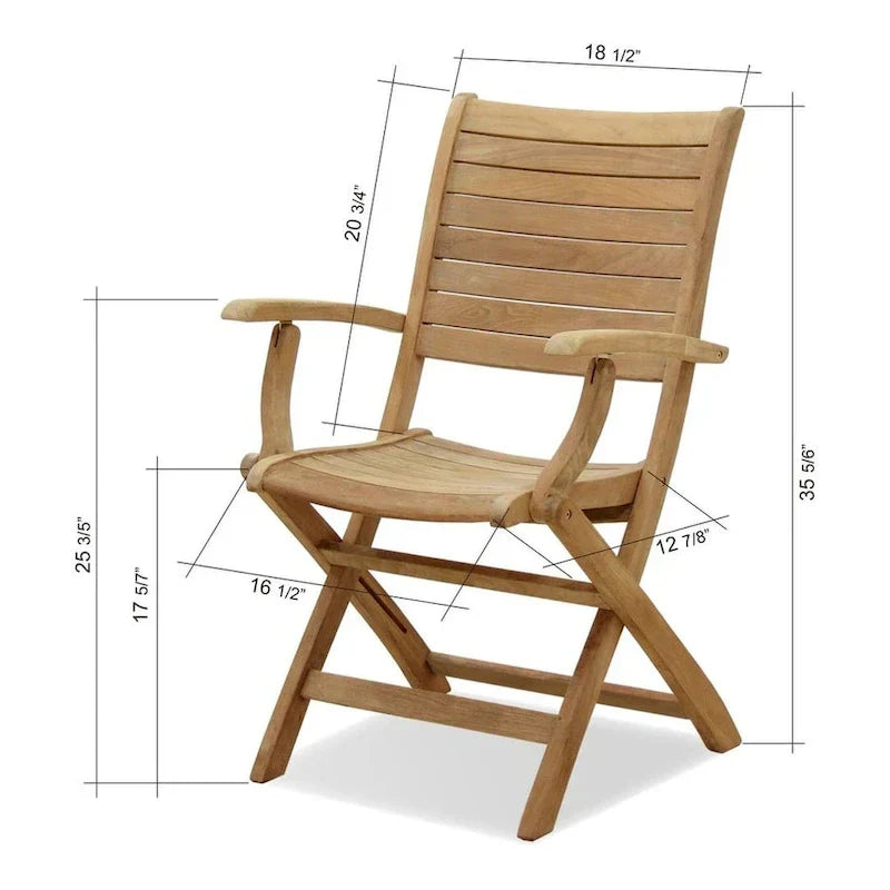 Amazonia Teak Sessa 13 piece Extendable Patio Dining Set - 13 Piece