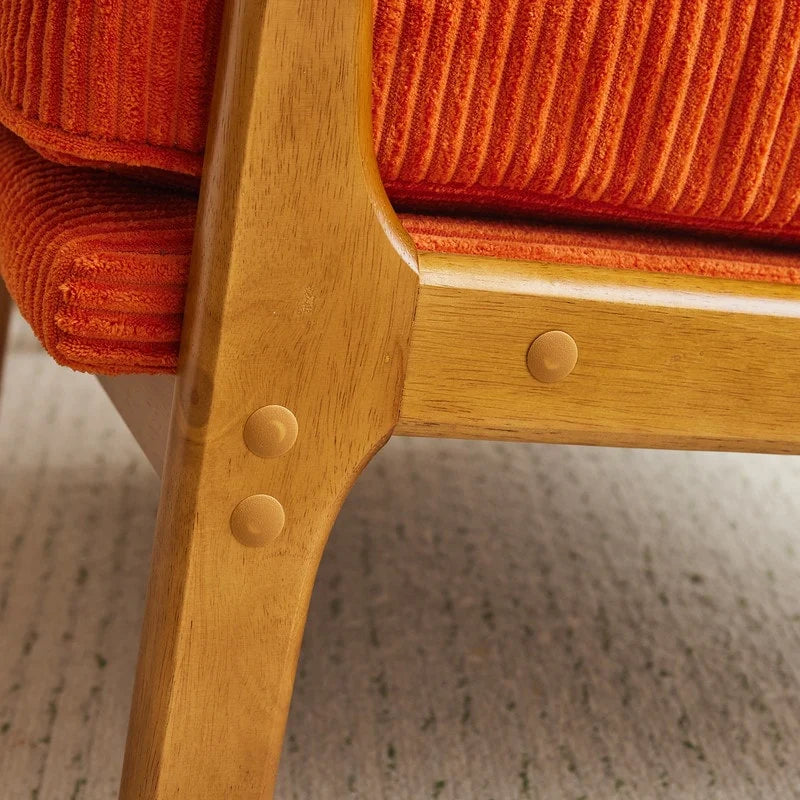 Fauteuil d'appoint rembourré Mid-Century Modern