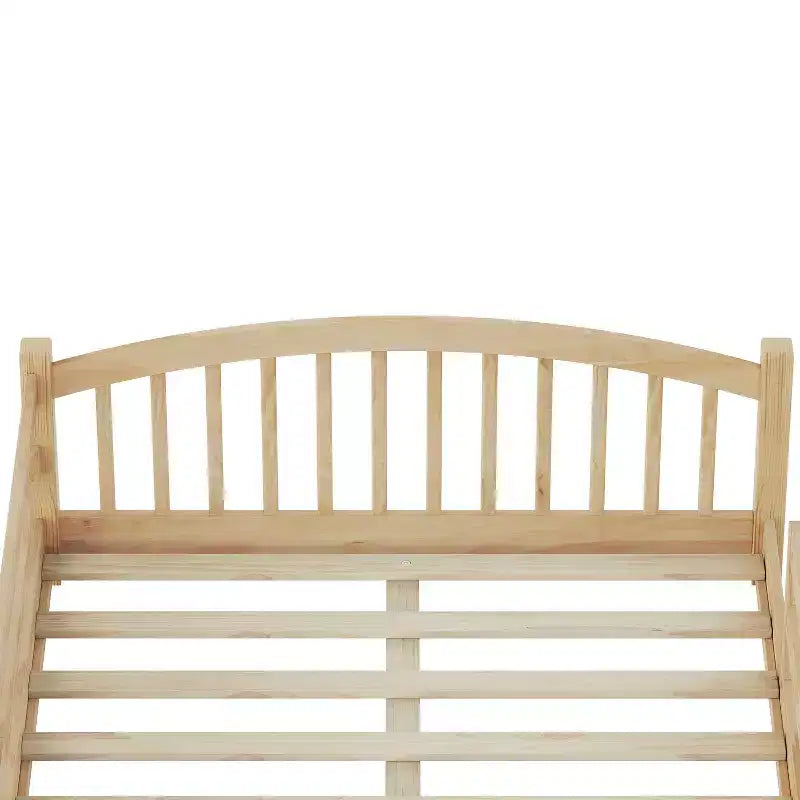 Luxystar Full Size Montessori Low Profile Bed with Safety Rails and Headboard