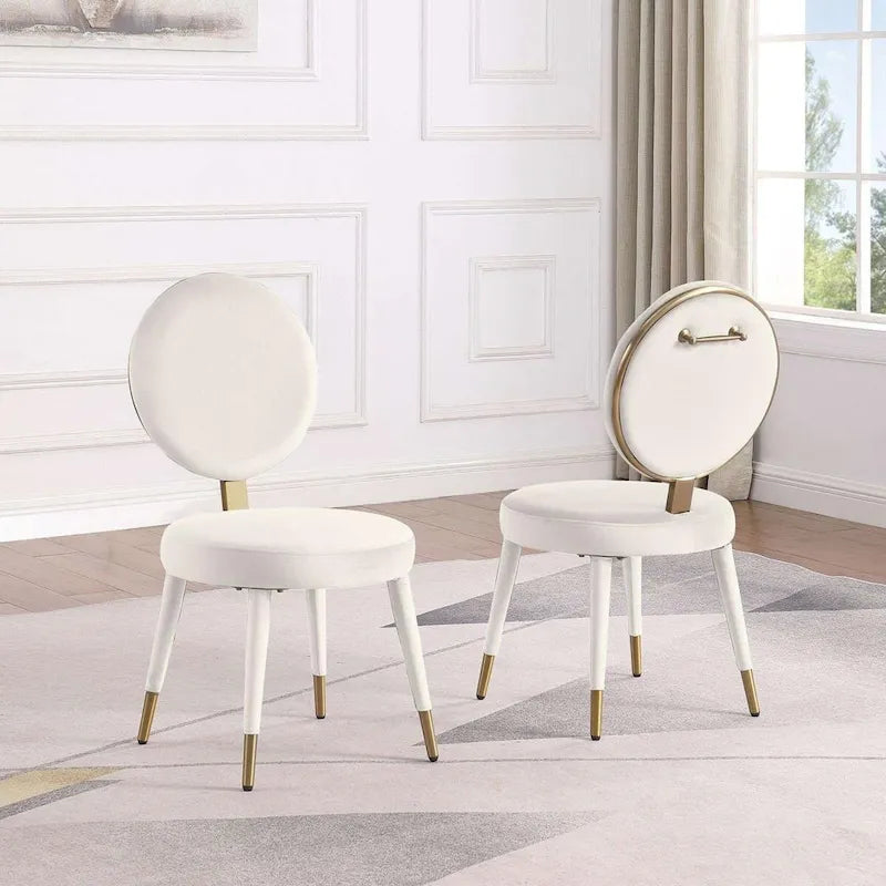 Morden Fort Modern Luxury 5- Piece Round Dining Table and Chair Set