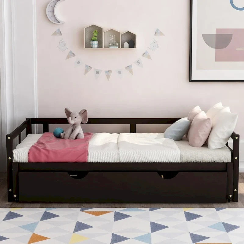 Extending Daybed with Trundle, Wooden Daybed with Trundle
