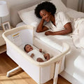 Baby Bassinet with Wheels 鈥?Beige / Gray / Pink, Bedside Sleeper, for 1 Baby
