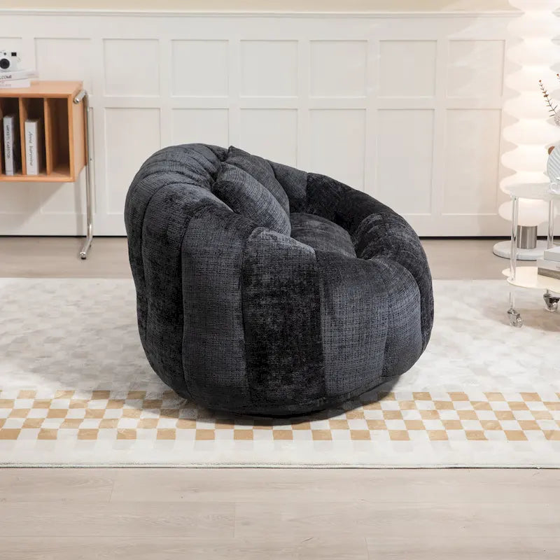 GDFStudio - Laurel Chenille 2-Seater Lazy Sofa with High-Density Foam and Oversized Comfort