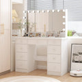 Luxurious LED Makeup Vanity with 9 Drawers Elegant Makeup Station