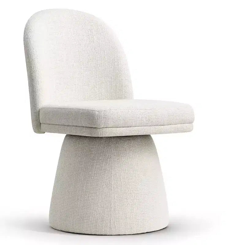 Set of 6 Modern 360 Swivel Armless Dining Chairs with Pedestal-style Base, Elegant Accent Chairs for Kitchen, Dining Room, or Office-Panipeachy