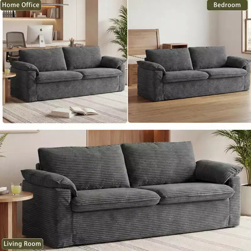 Canapé Dyonery 86 Cloud, assise profonde et accoudoirs larges, cadre robuste, design ergonomique respirant