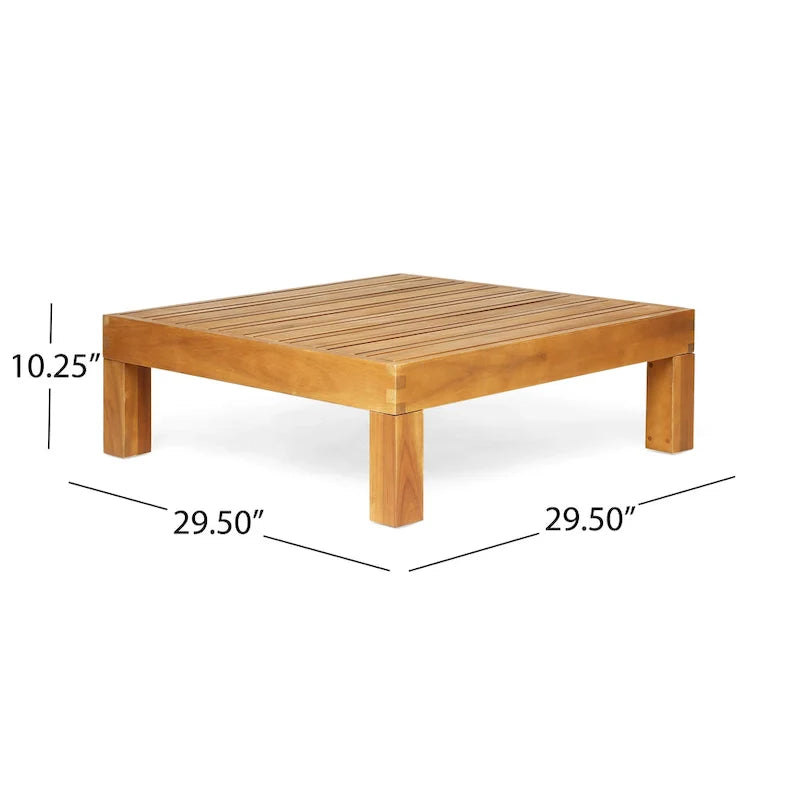 Brava Outdoor Acacia Wood 6-piece Chat Set by Christopher Knight Home