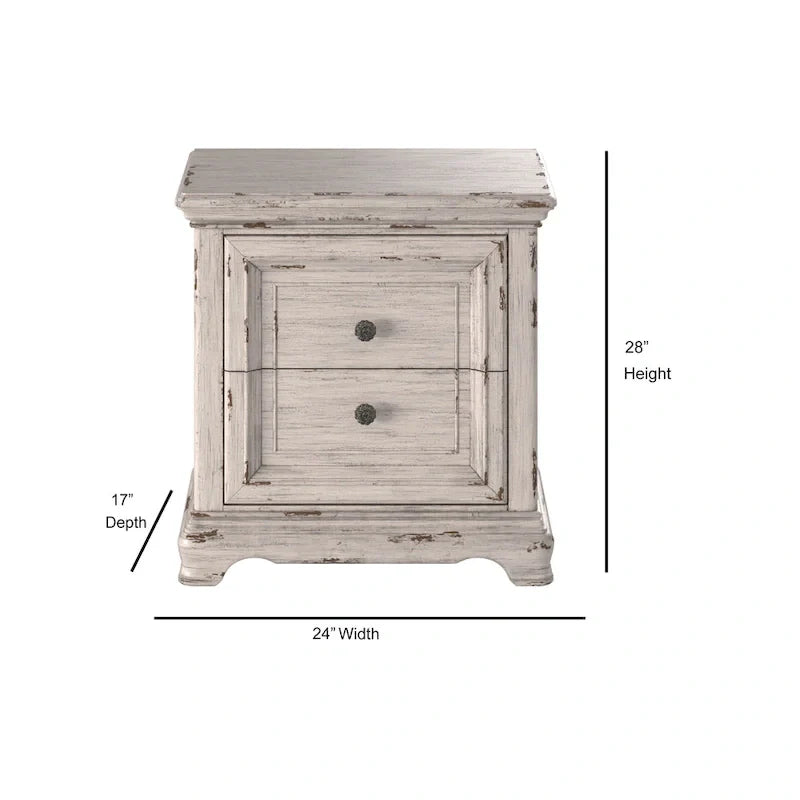 Palisade 5-Piece Antique White Bedroom Set
