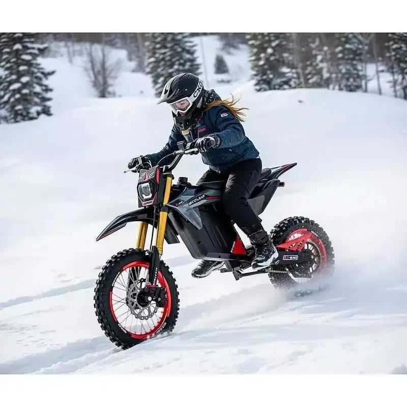 ECOLEAP 3500W Peak Electric Dirt Bike for Teens & Adults, 37MPH Off-Road E-Bike, 48V 21Ah Battery, Up to 55-Mile Range, 400LBS, 13+