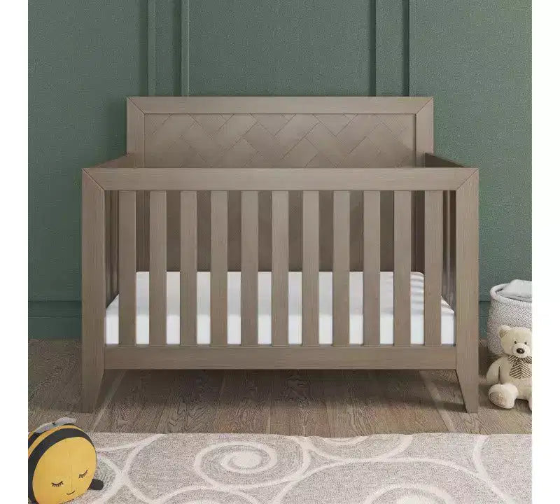 Child Craft Kieran Crib, Double Dresser and Chest Nursery Set, 3-Piece, Includes 4-in-1 Convertible Crib, Dresser and Chest