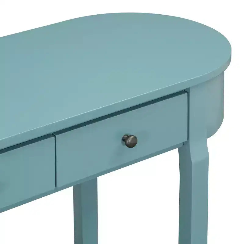 Whisen Rustic Console Table Entryway Table Side Table with Fluted Drawer Front